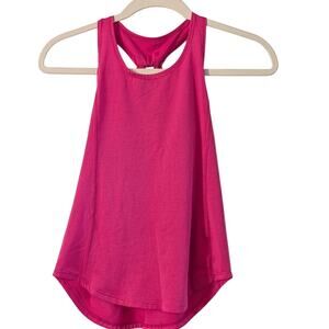 Champion Girls Pink Striped Racerback Athletic Tank Top L 10-12 Activewear